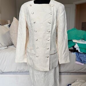 Rickie Freeman for Teri Jon Cream Long Sleeve Set
